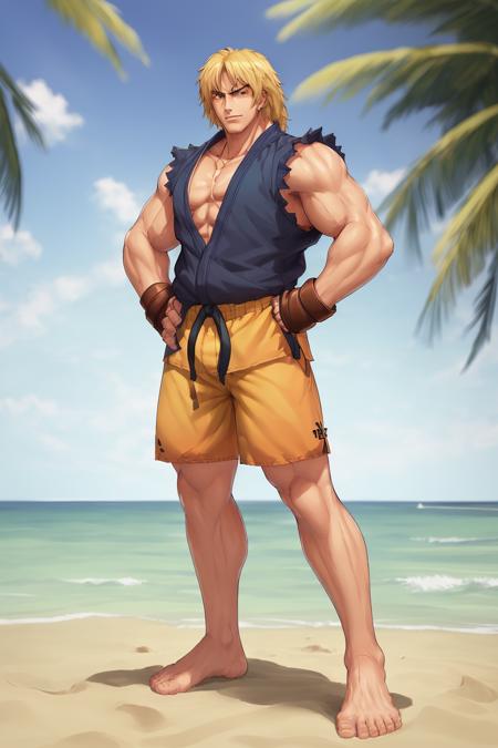 02907-2623292856-portrait of k3nm4sters, 1man, beach shorts, high quality photo.png